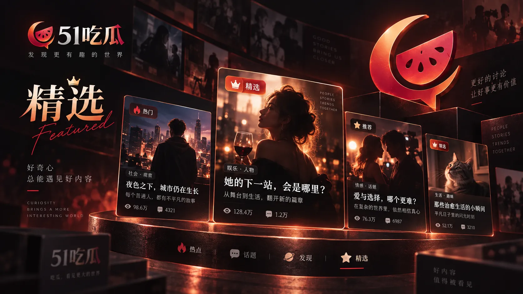 热点视频与信息来源的整理示意