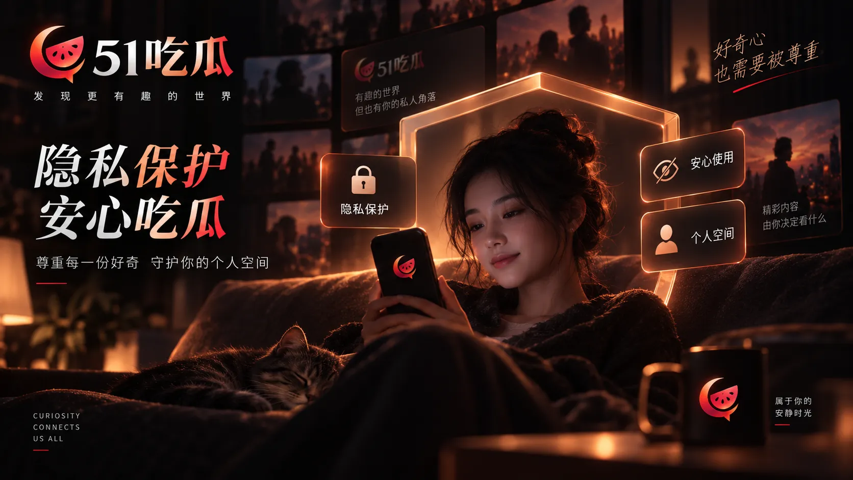 聊天截图与隐私遮挡示意